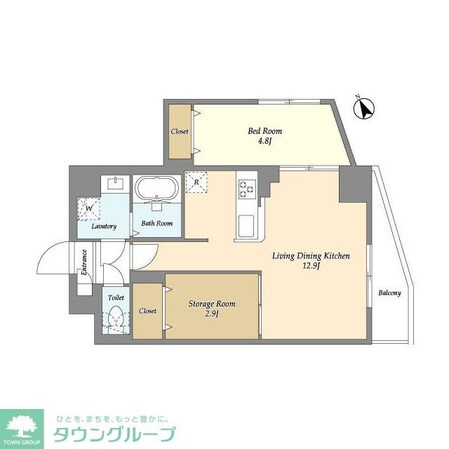 アルファコート曳舟2の物件間取画像